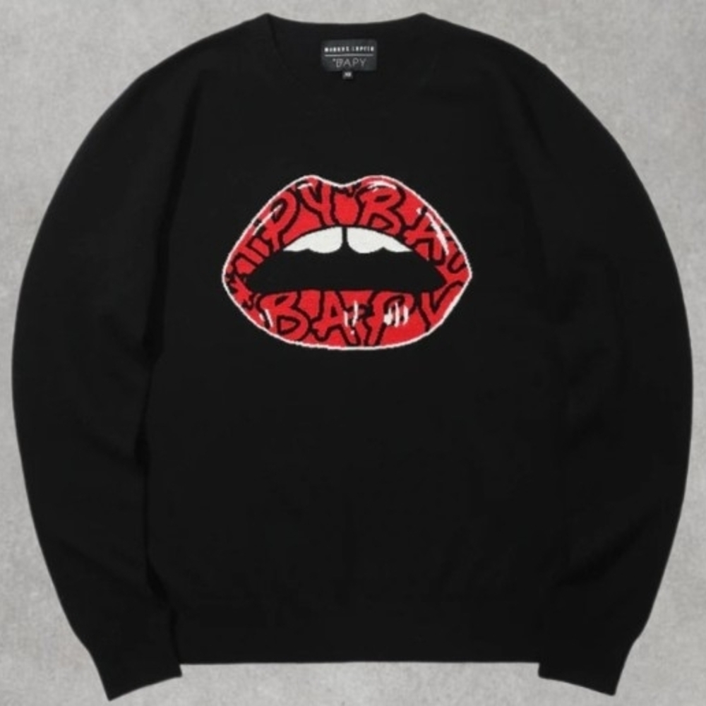 BAPY X Markus Lupfer Knit Lip Sweater